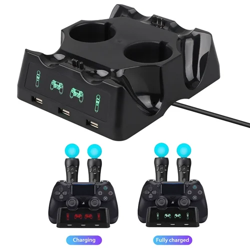 شارژر دسته چهارگانه مناسب برای PS4